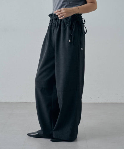 抽繩設計寬鬆休閒褲