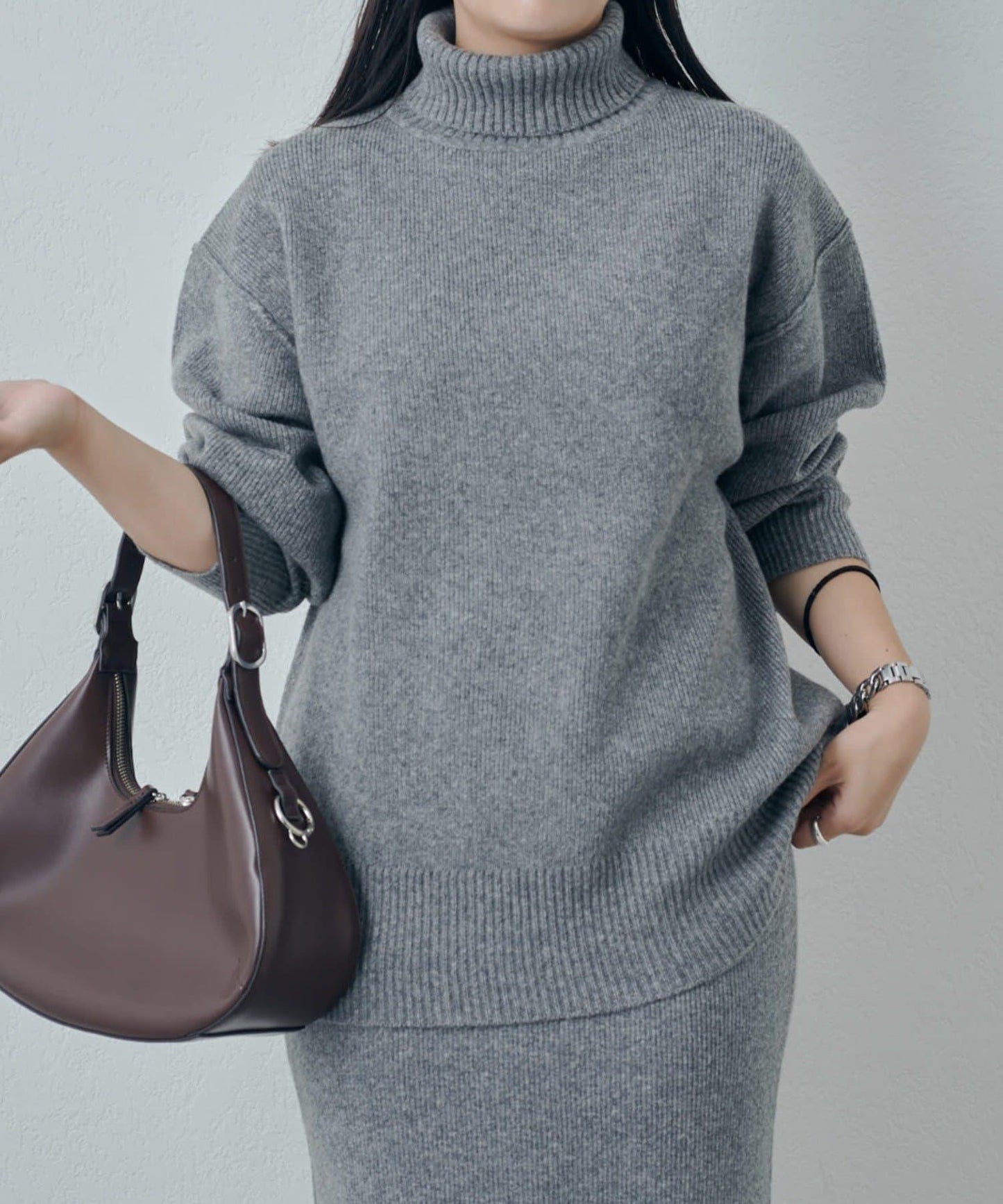 高領針織套頭衫