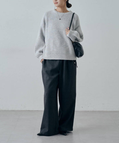 抽繩設計寬鬆休閒褲