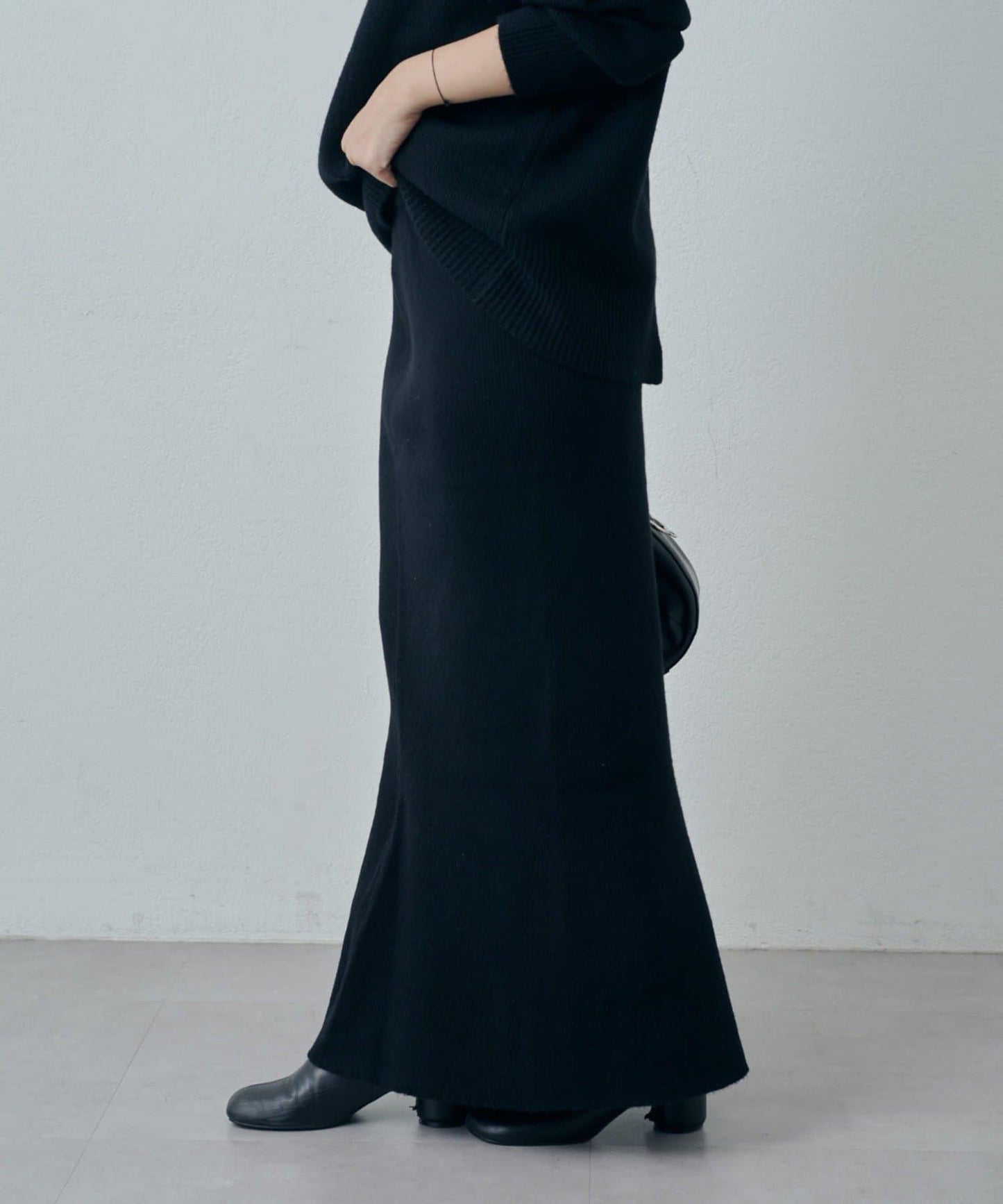 針織喇叭裙