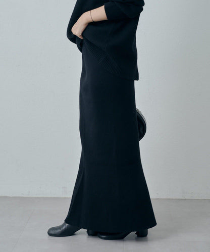 針織喇叭裙