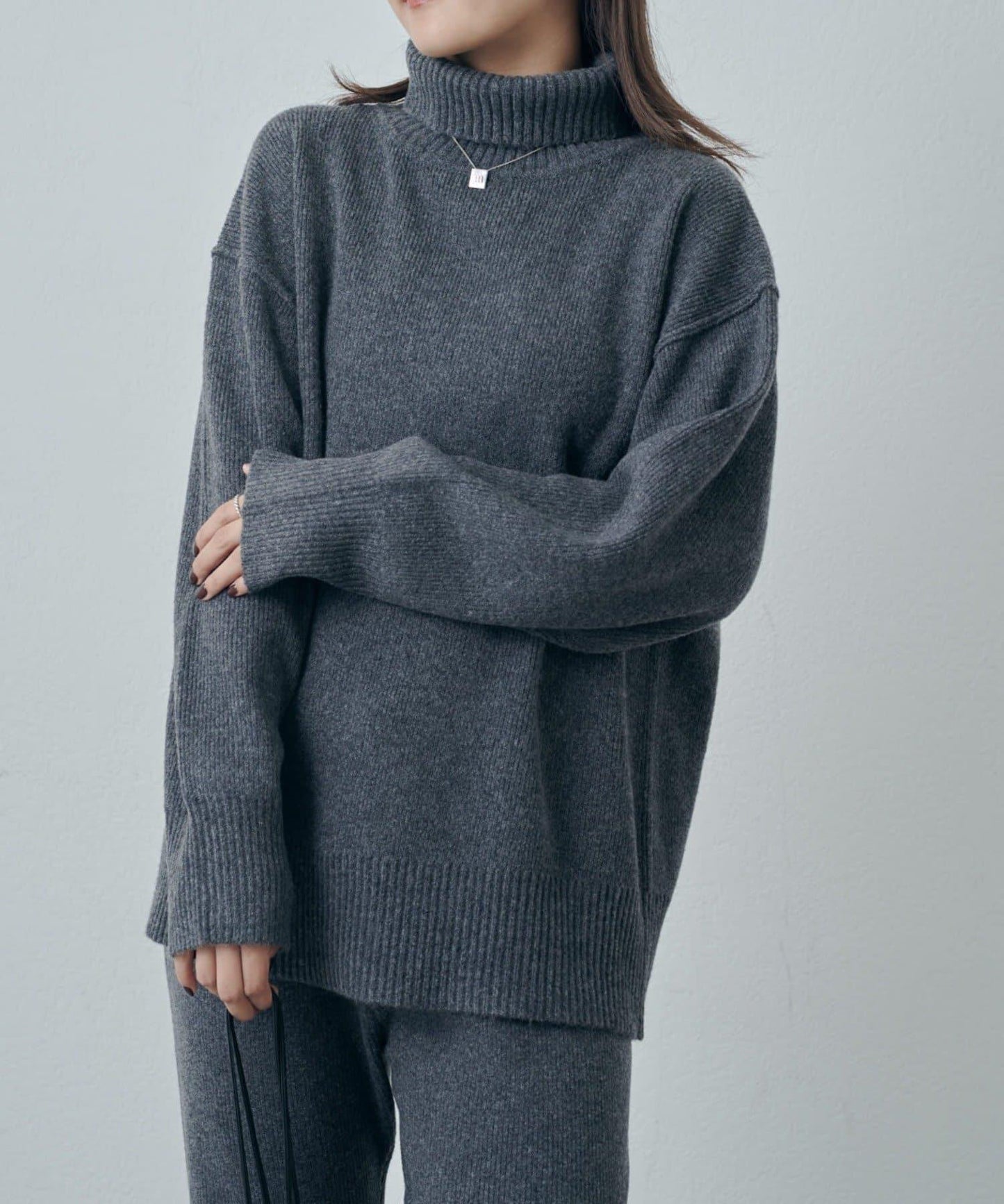 高領針織套頭衫