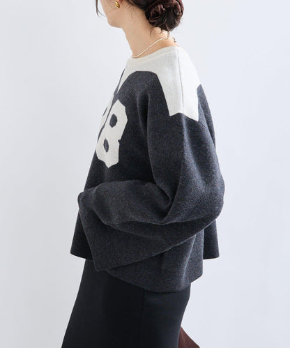 【RIVE DROITE】數字編號針織衫