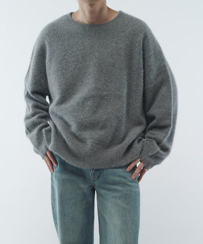 羊毛輕薄針織套頭衫