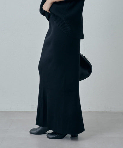 針織喇叭裙