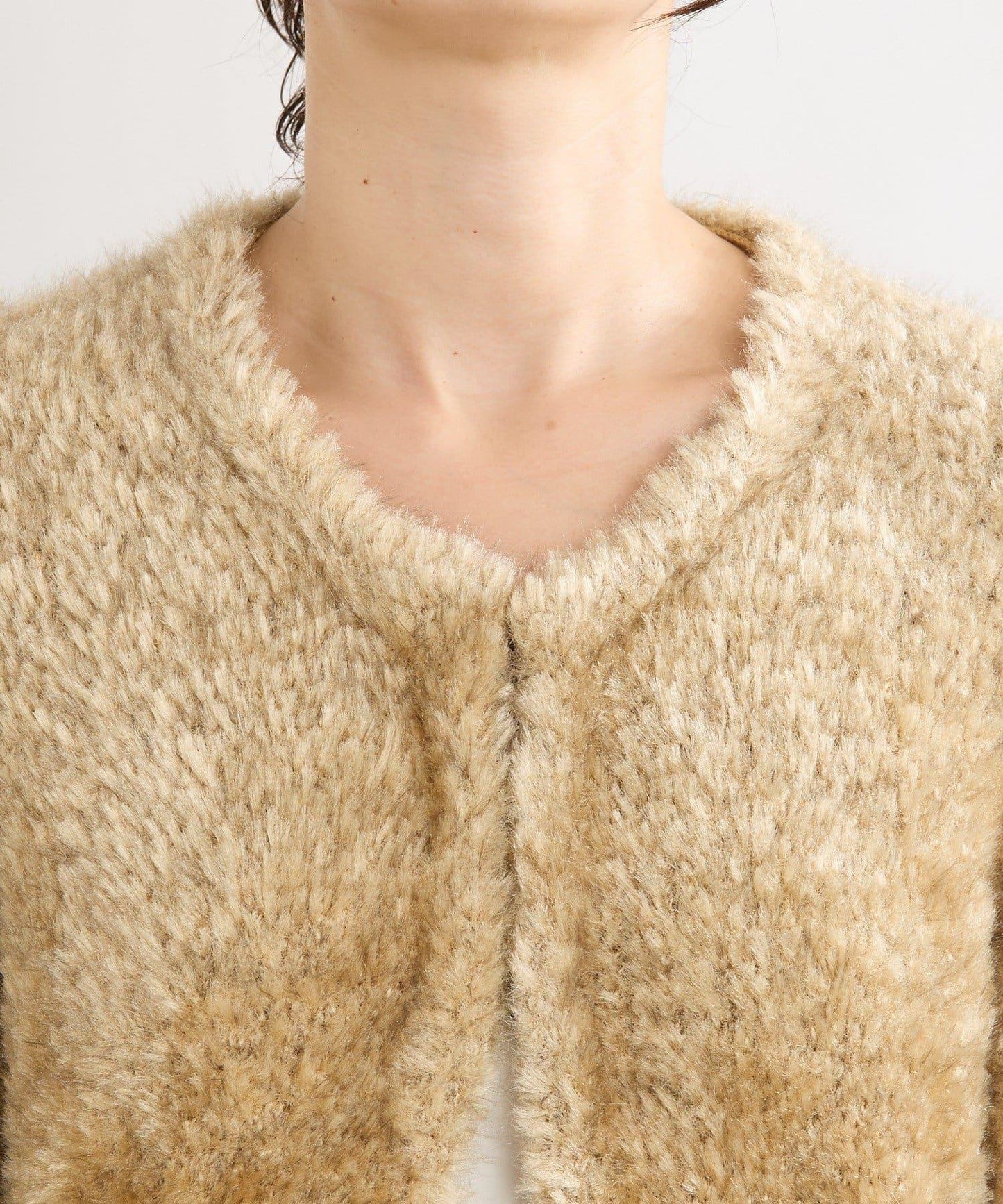 【RIVE DROITE】針織毛皮夾克