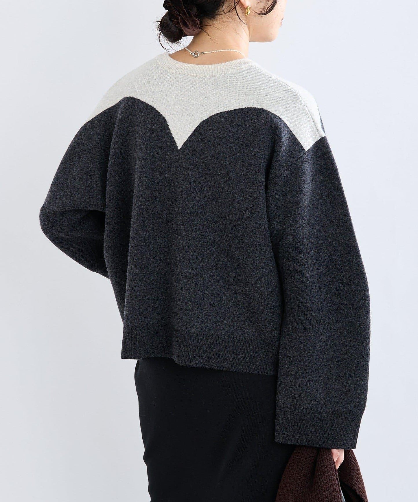 【à Nice (ア ・ニース)】數字圖案針織衫/預計10月下旬發貨