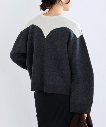 【à Nice (ア ・ニース)】數字圖案針織衫/預計10月下旬發貨