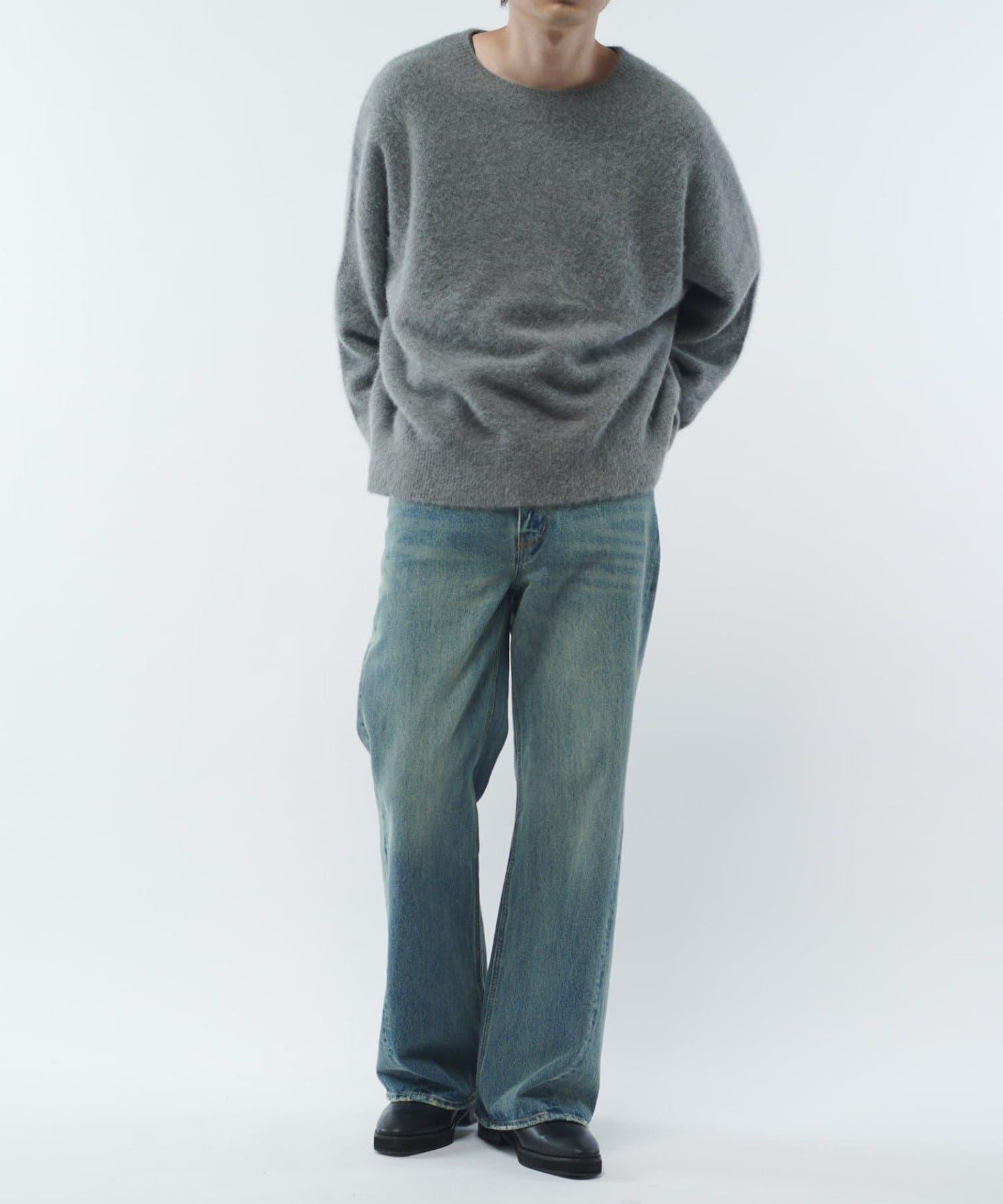 羊毛輕薄針織套頭衫