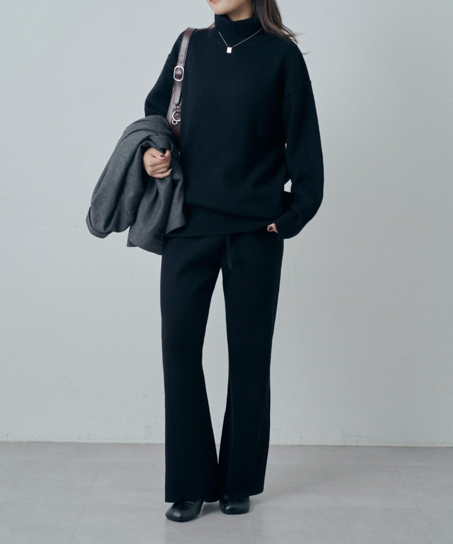 高領針織套頭衫