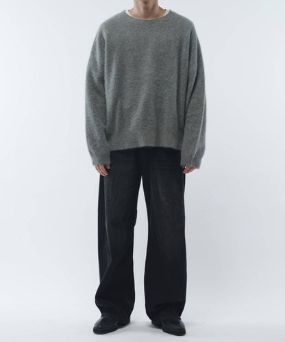 羊毛輕薄針織套頭衫