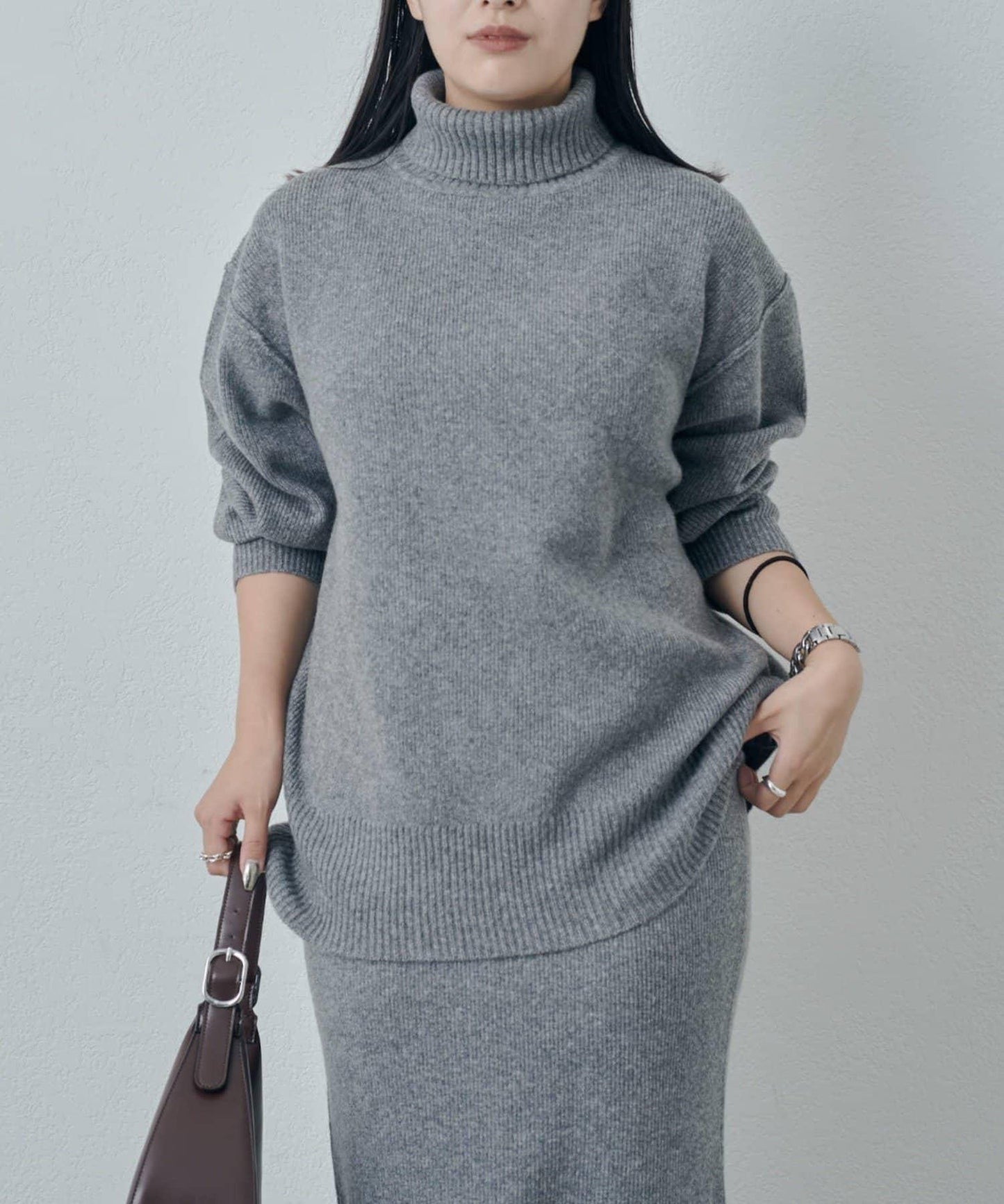 高領針織套頭衫