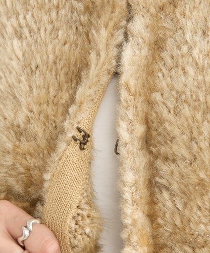 【RIVE DROITE】針織毛皮夾克