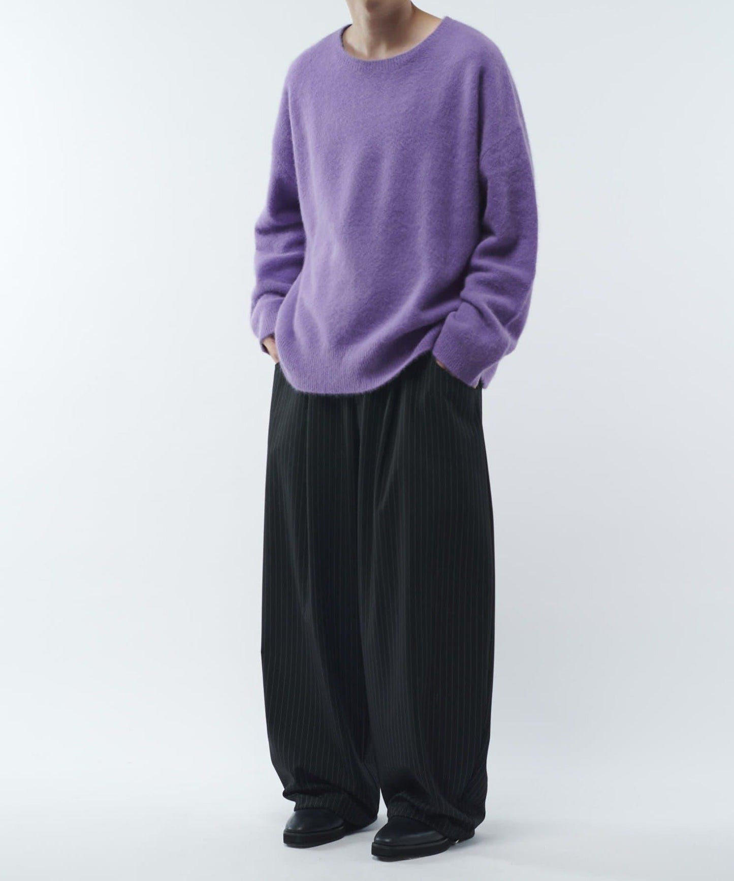 羊毛輕薄針織套頭衫