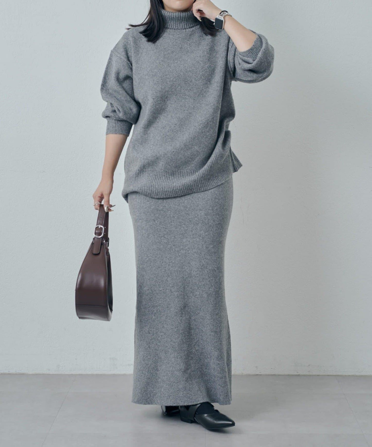 高領針織套頭衫