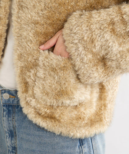 【à Nice (ア ・ニース)】針織毛皮夾克/預計10月下旬發貨