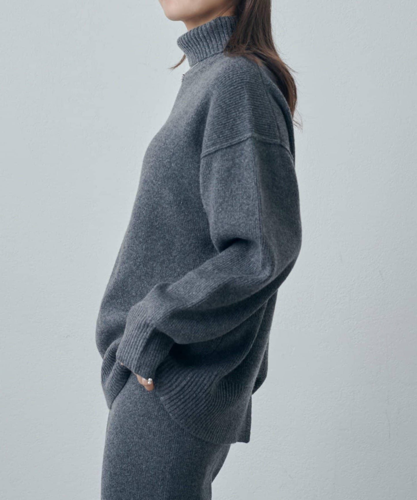 高領針織套頭衫