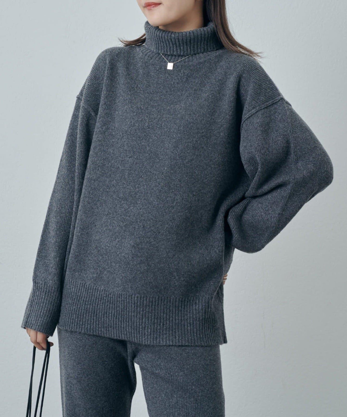 高領針織套頭衫