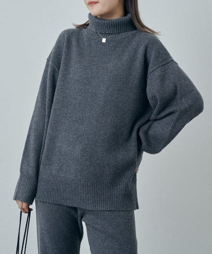 高領針織套頭衫