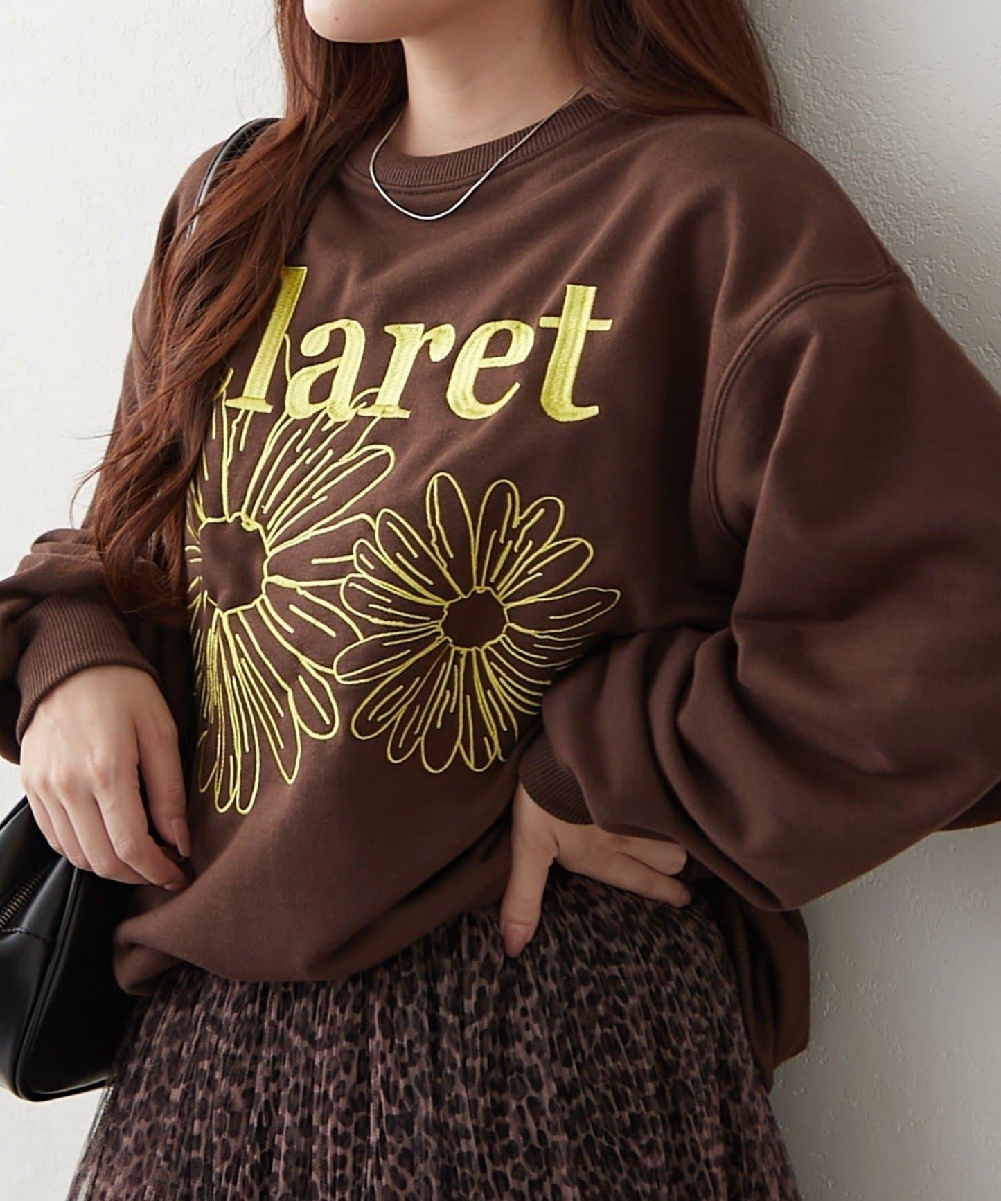 花卉刺繡衛衣