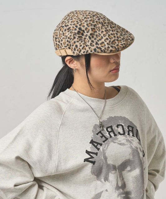豹紋毛絨獵帽