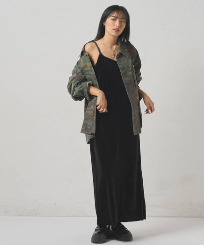 【WHO'S WHO gallery】天鵝絨I型吊帶連衣裙