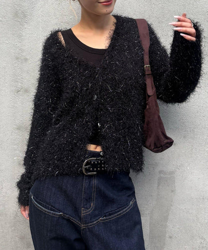 HiNT亮片針織開衫