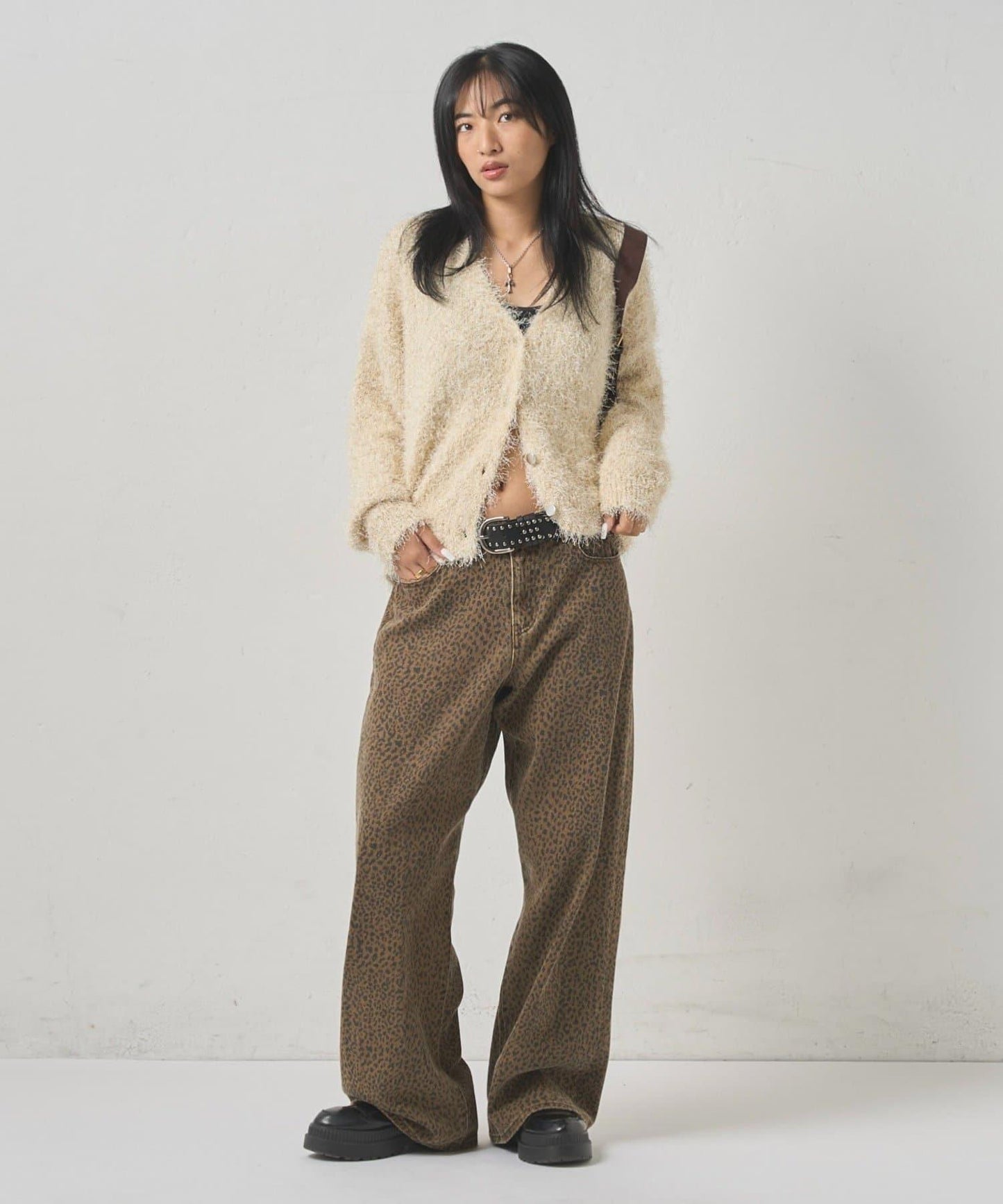 HiNT亮片針織開衫