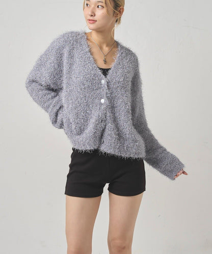 HiNT亮片針織開衫