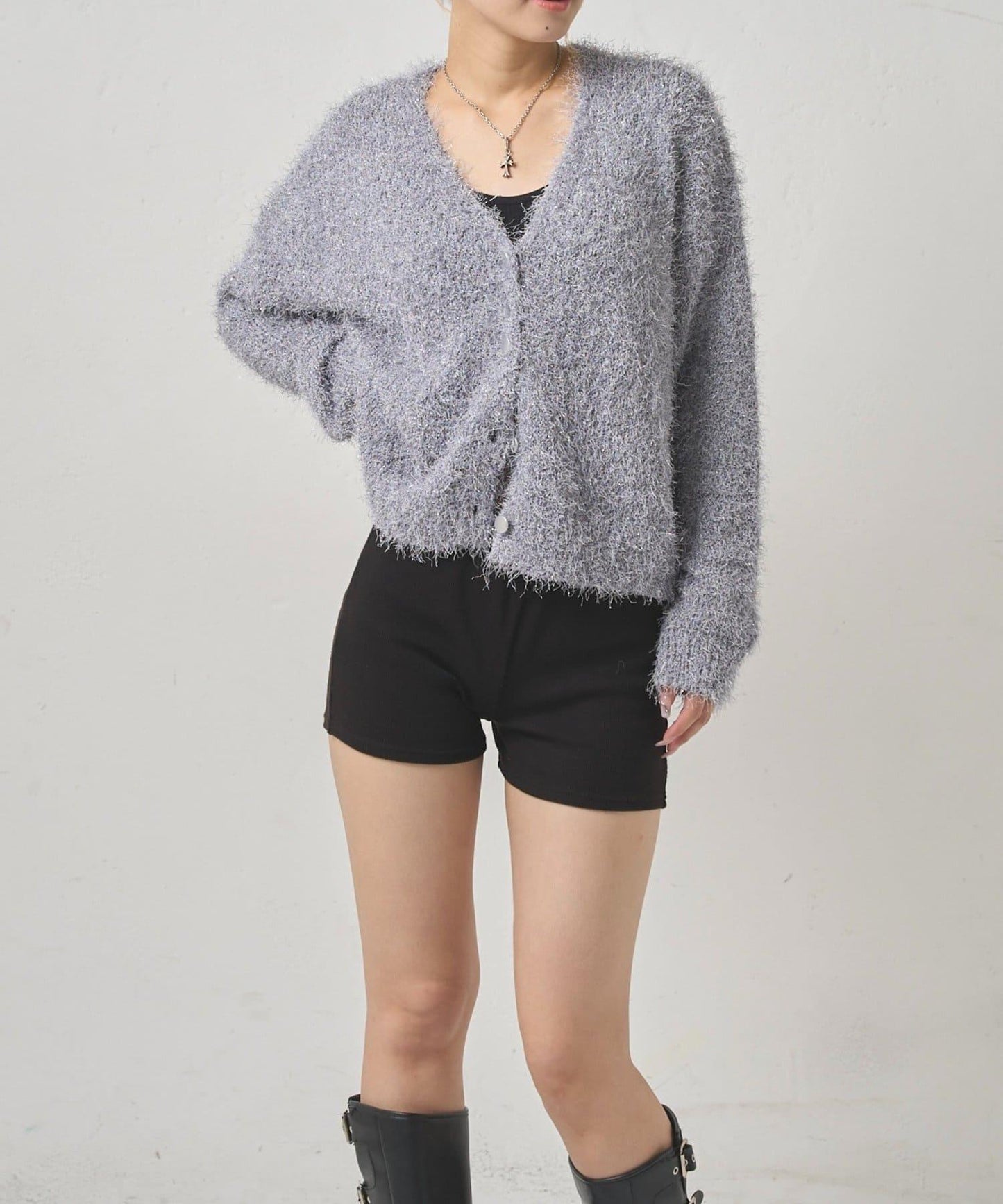 HiNT亮片針織開衫