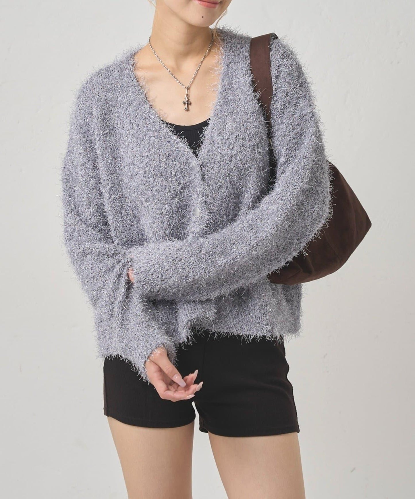 HiNT亮片針織開衫