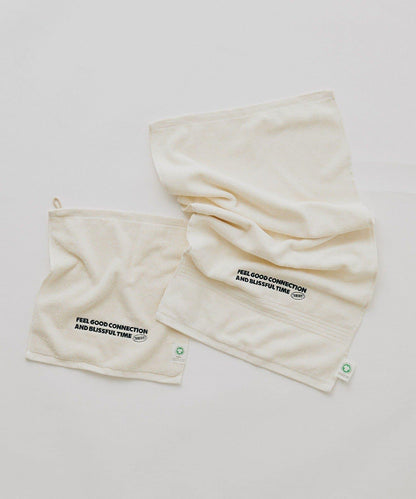 有機棉標誌刺繡手巾