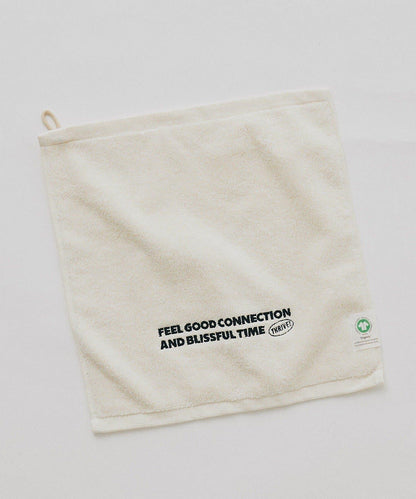 有機棉標誌刺繡手巾