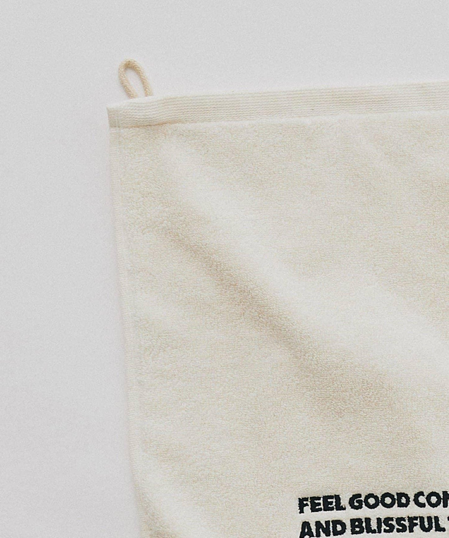 有機棉標誌刺繡手巾