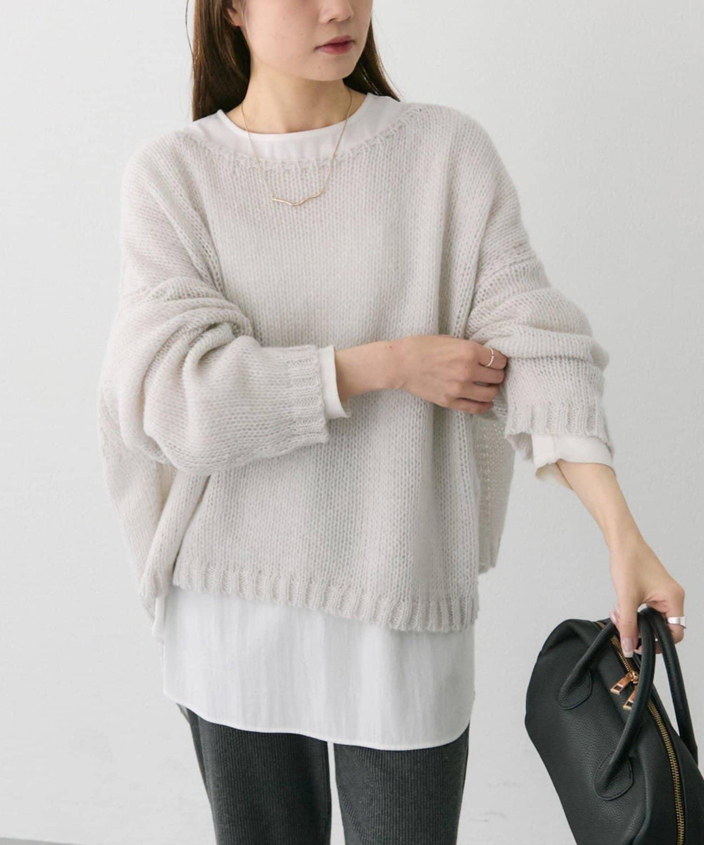 3G水滴天竺針織套頭衫