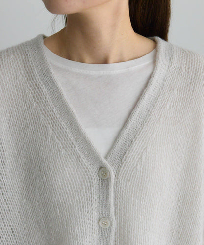 3G落肩天竺針織V領開衫