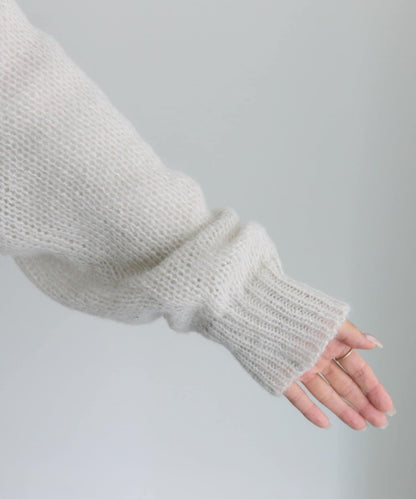 3G落肩天竺針織V領開衫