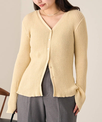 【/部分門店限定】B 透視羅紋開衫