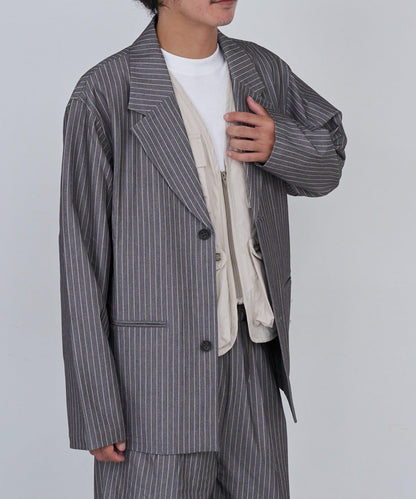 【Kastane】BM條紋單排扣西裝外套