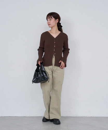 【/部分門店限定】B 透視羅紋開衫