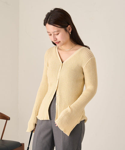 【/部分門店限定】B 透視羅紋開衫