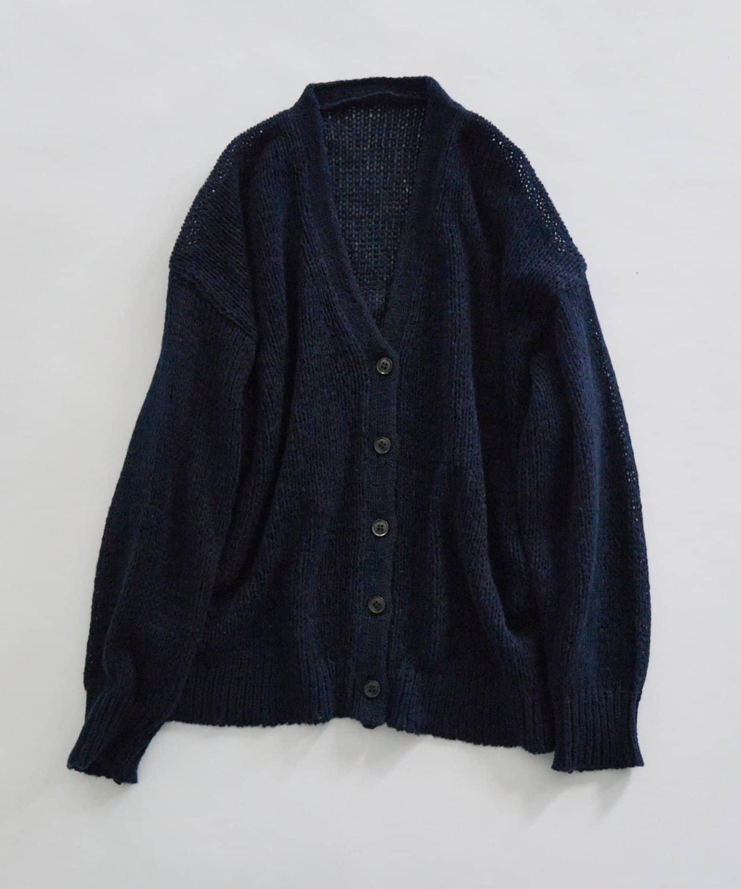 3G落肩天竺針織V領開衫