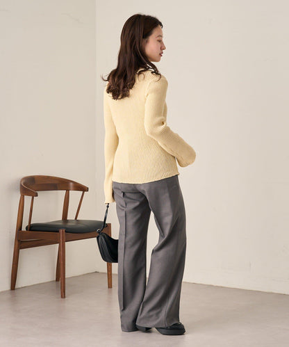 【/部分門店限定】B 透視羅紋開衫