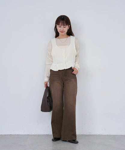 B 菱格紋針織背心