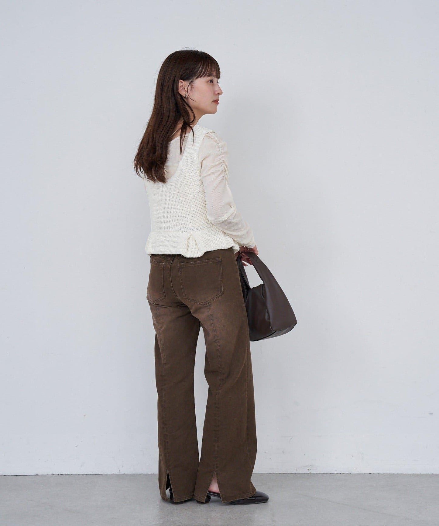 B 菱格紋針織背心