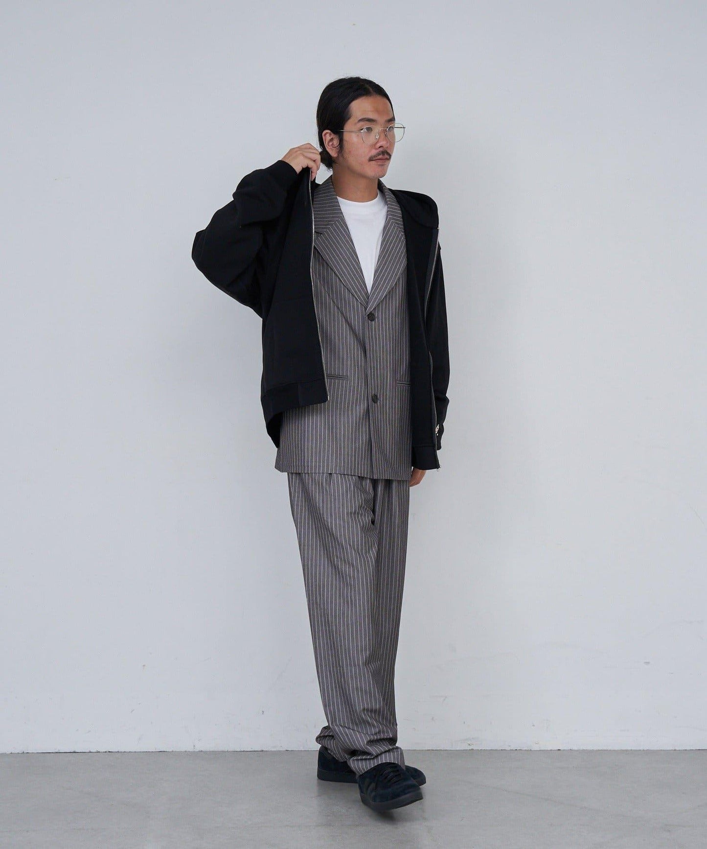 【Kastane】BM條紋單排扣西裝外套