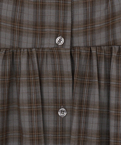 【Kastane】B方領泡泡袖長款上衣