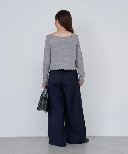 【2尺碼可選/適合身材嬌小】B滾邊高腰長褲