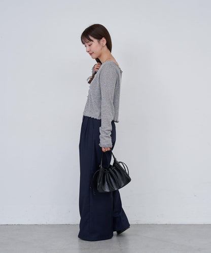 【2尺碼可選/適合身材嬌小】B滾邊高腰長褲