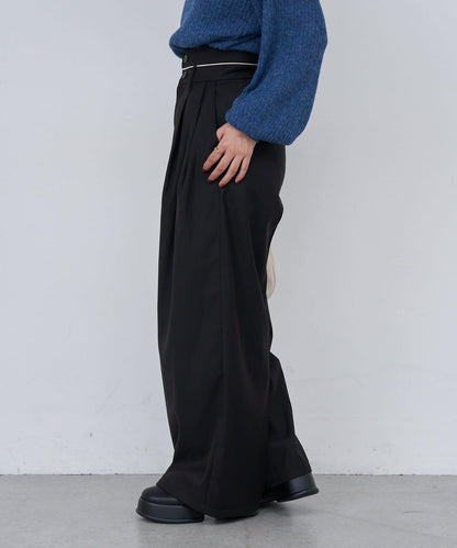 【2尺碼可選/適合身材嬌小】B滾邊高腰長褲